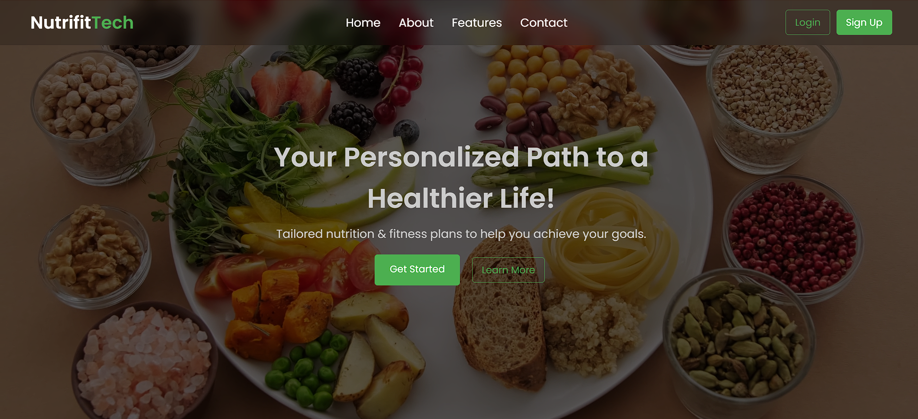 Health Tracker Website Preview